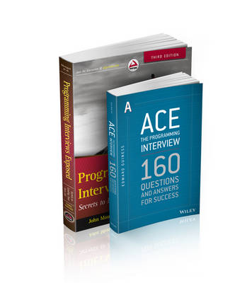 Book cover for Programming Interviews Exposed: Secrets to Landing Your Next Job, 3e & Ace the Programming Interview: 160 Questions and Answers for Success