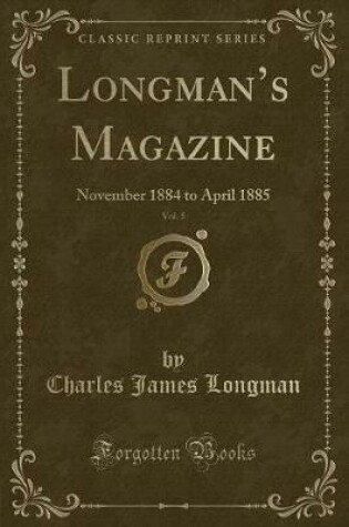 Cover of Longman's Magazine, Vol. 5