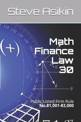 Book cover for Math Finance Law 30