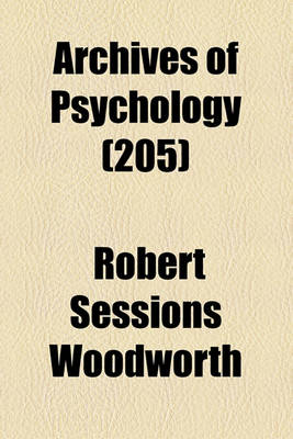 Book cover for Archives of Psychology (205)