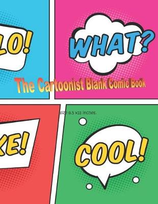 Book cover for The Cartoonist Blank Comic Book