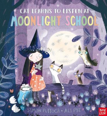Book cover for Cat Learns to Listen at Moonlight School