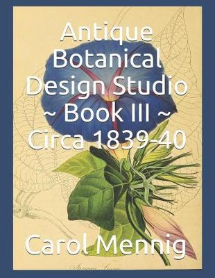 Book cover for Antique Botanical Design Studio Book III Circa 1839-40