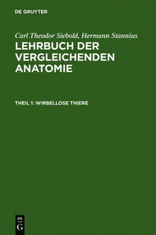 Cover of Wirbellose Thiere