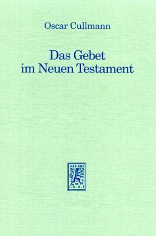 Cover of Das Gebet Im Neuen Testament