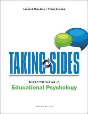 Book cover for Taking Sides: Clashing Views in Educational Psychology