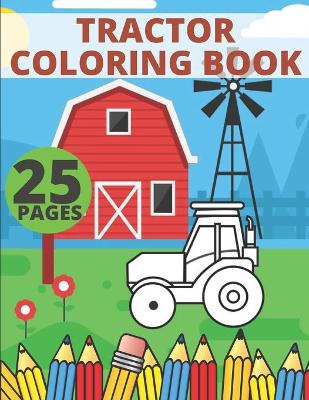 Book cover for Tractor Coloring Book