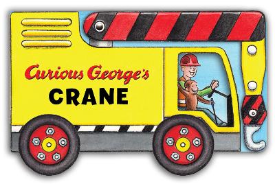 Book cover for Curious George's Crane: Mini Movers Shaped Board Books