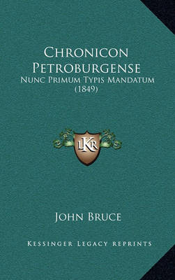 Book cover for Chronicon Petroburgense