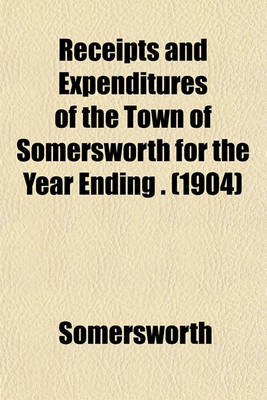 Book cover for Receipts and Expenditures of the Town of Somersworth for the Year Ending . (1904)