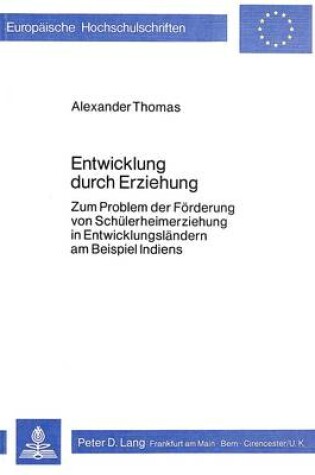 Cover of Entwicklung Durch Erziehung