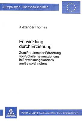 Book cover for Entwicklung Durch Erziehung