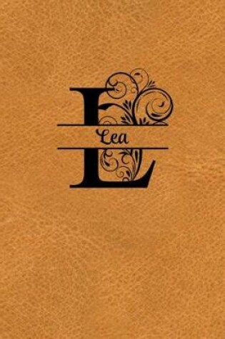 Cover of Split Letter Personalized Name Journal - Lea