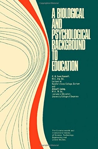 Cover of Biological and Psychological Background to Education