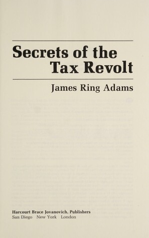 Book cover for Secrets of the Tax Revolt