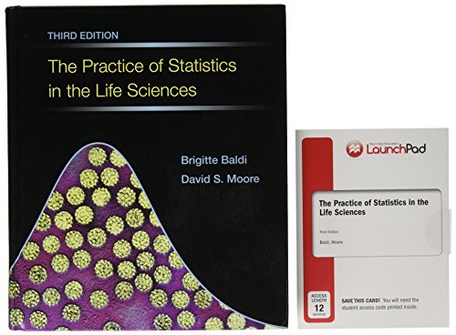 Book cover for The Practice of Statistics in the Life Sciences, Crunchit/Eesee Access Card, & Launchpad 12 Month Access Card