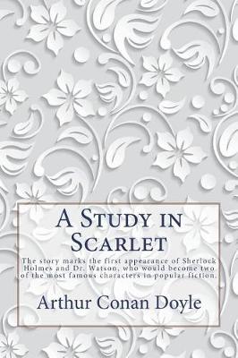 Book cover for A Study in Scarlet by A. Conan Doyle