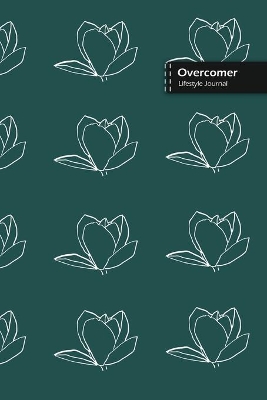 Book cover for Overcomer Lifestyle Journal, Blank Write-in Notebook, Dotted Lines, Wide Ruled, Size (A5) 6 x 9 In (Olive Green)