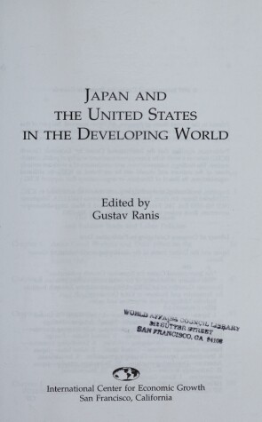 Book cover for Japan and the United States in the Developing World