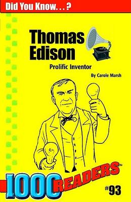 Book cover for Thomas Edison