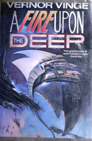 Book cover for A Fire Upon the Deep