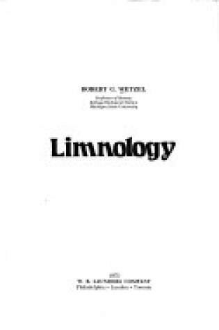 Cover of Limnology