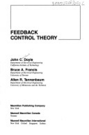 Cover of Feedback Control Theory