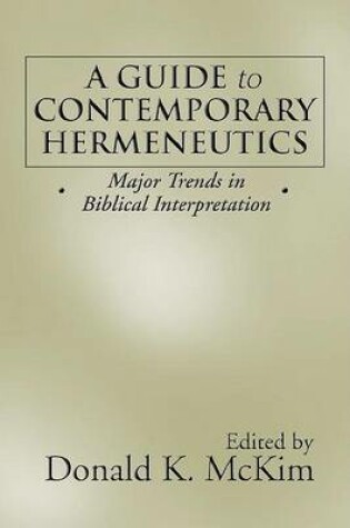Cover of A Guide to Contemporary Hermeneutics