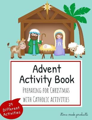 Book cover for Advent Activity Book Preparing for Christmas with Catholic Activities