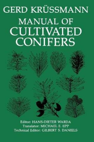 Cover of Manual of Cultivated Conifers