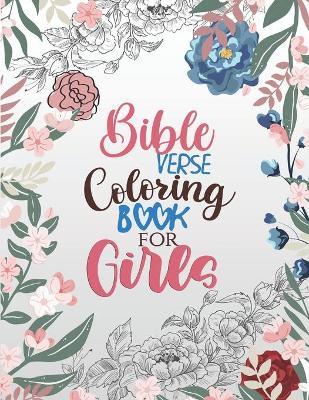 Book cover for Bible Verse Coloring Book for Girls