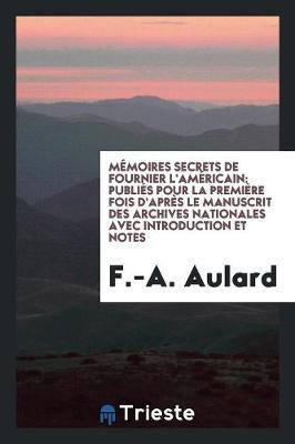 Book cover for Memoires Secrets de Fournier l'Americain