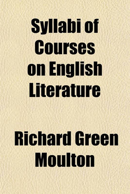 Book cover for Syllabi of Courses on English Literature