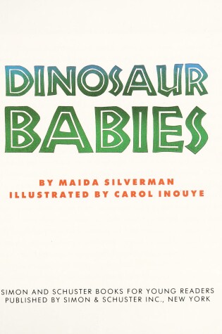 Cover of Dinosaur Babies