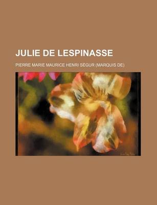 Book cover for Julie de Lespinasse