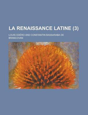 Book cover for La Renaissance Latine (3)