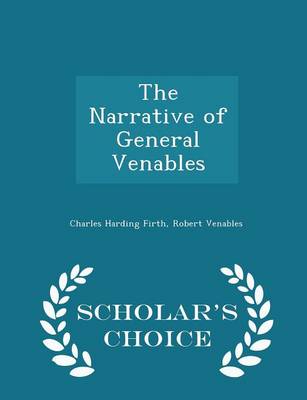 Book cover for The Narrative of General Venables - Scholar's Choice Edition