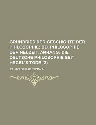 Book cover for Grundriss Der Geschichte Der Philosophie (2)