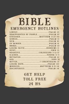 Book cover for Bible Emergency Hotline - Get Help Toll Free 24 HS