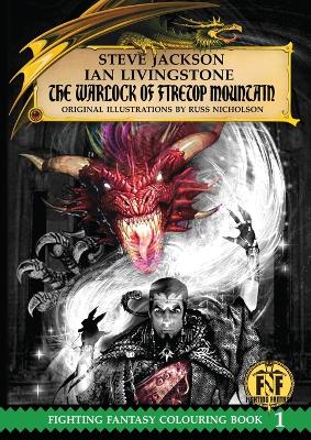 Cover of The Warlock of Firetop Mountain Colouring Book