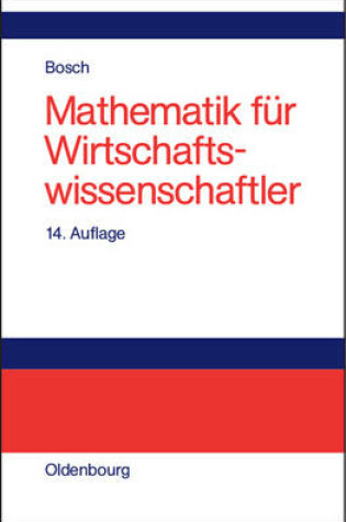 Cover of Mathematik Für Wirtschaftswissenschaftler