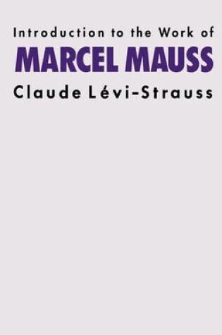 Cover of Intro Work Marcel Mauss