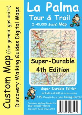 Book cover for La Palma Tour & Trail Custom Map