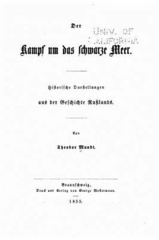 Cover of Der Kampf um das schwarze Meer Historische Darstellungen aus der Geschichte Russlands