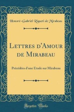 Cover of Lettres d'Amour de Mirabeau