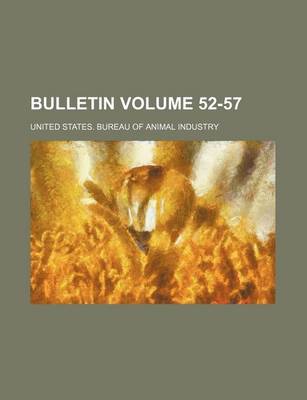 Book cover for Bulletin Volume 52-57