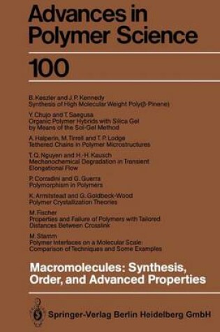 Cover of Macromolecules