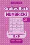 Book cover for Sudoku Großes Buch Numbricks - 500 Harte bis Meistere Rätsel 9x9 (Band 21) - German Edition