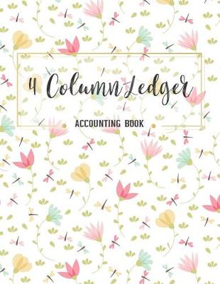 Book cover for 4 Column Accounting Ledger