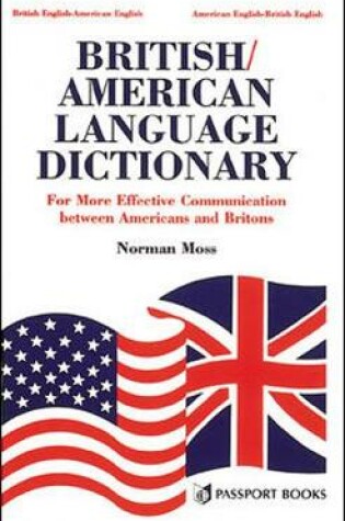Cover of BRITISH/AMERICAN LANGUAGE DICTIONARY HARD